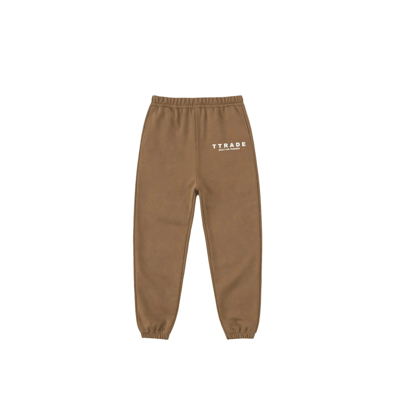 Built For Traders Brown Sweat Pants