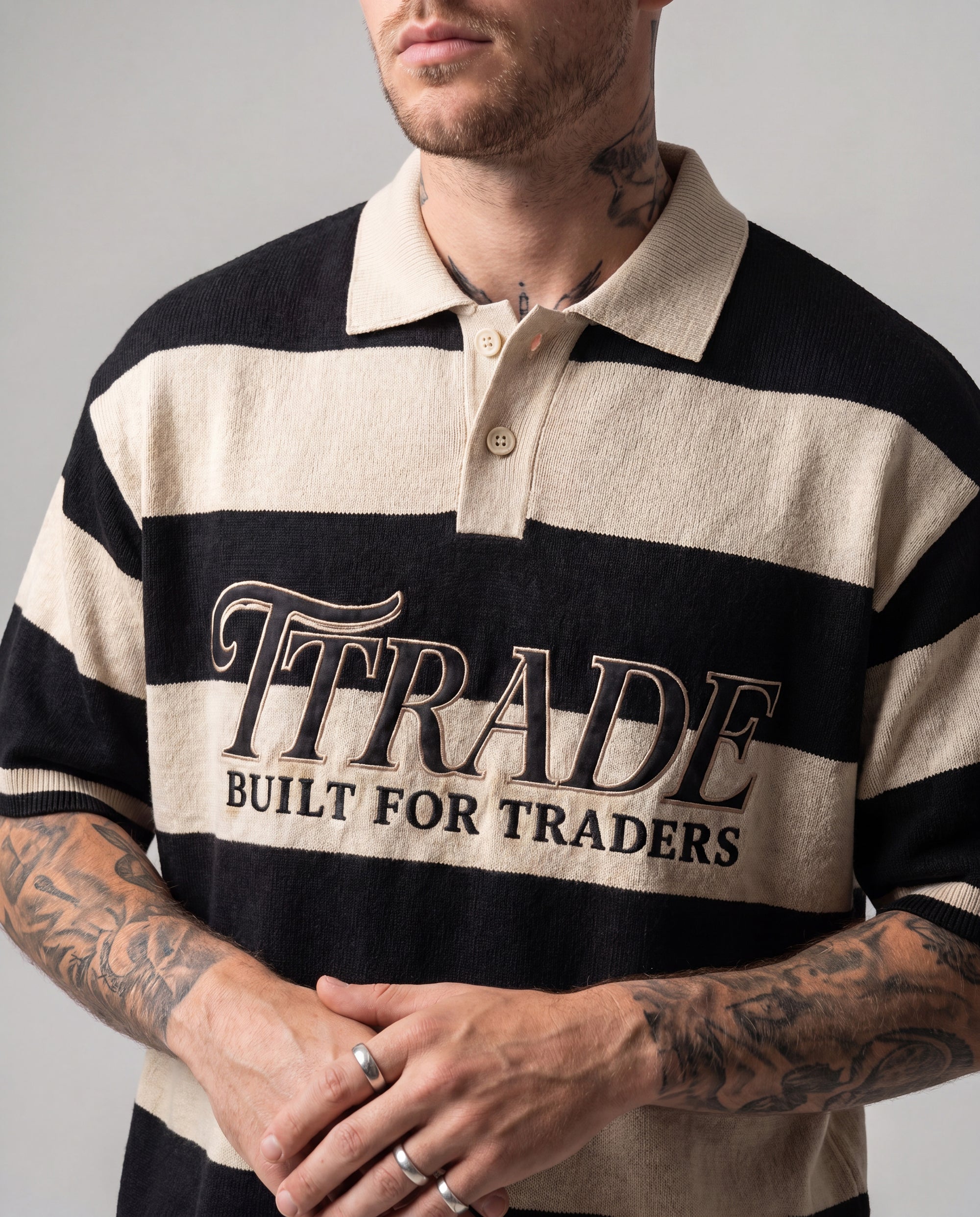 STRIPE RUGBY POLO