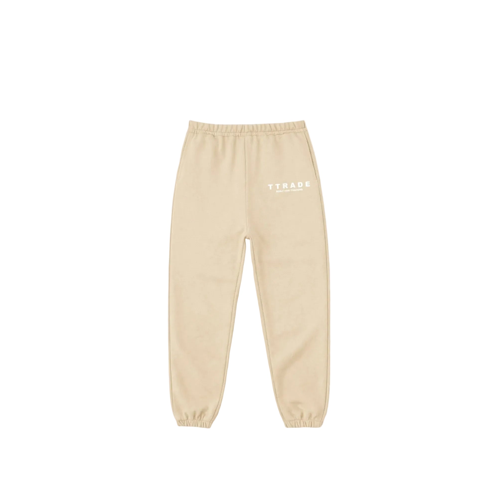 Built For Traders Cream Sweat Pants