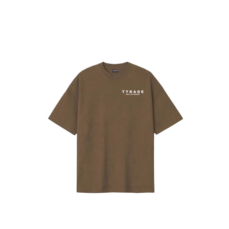 Built For Traders Brown T-Shirt